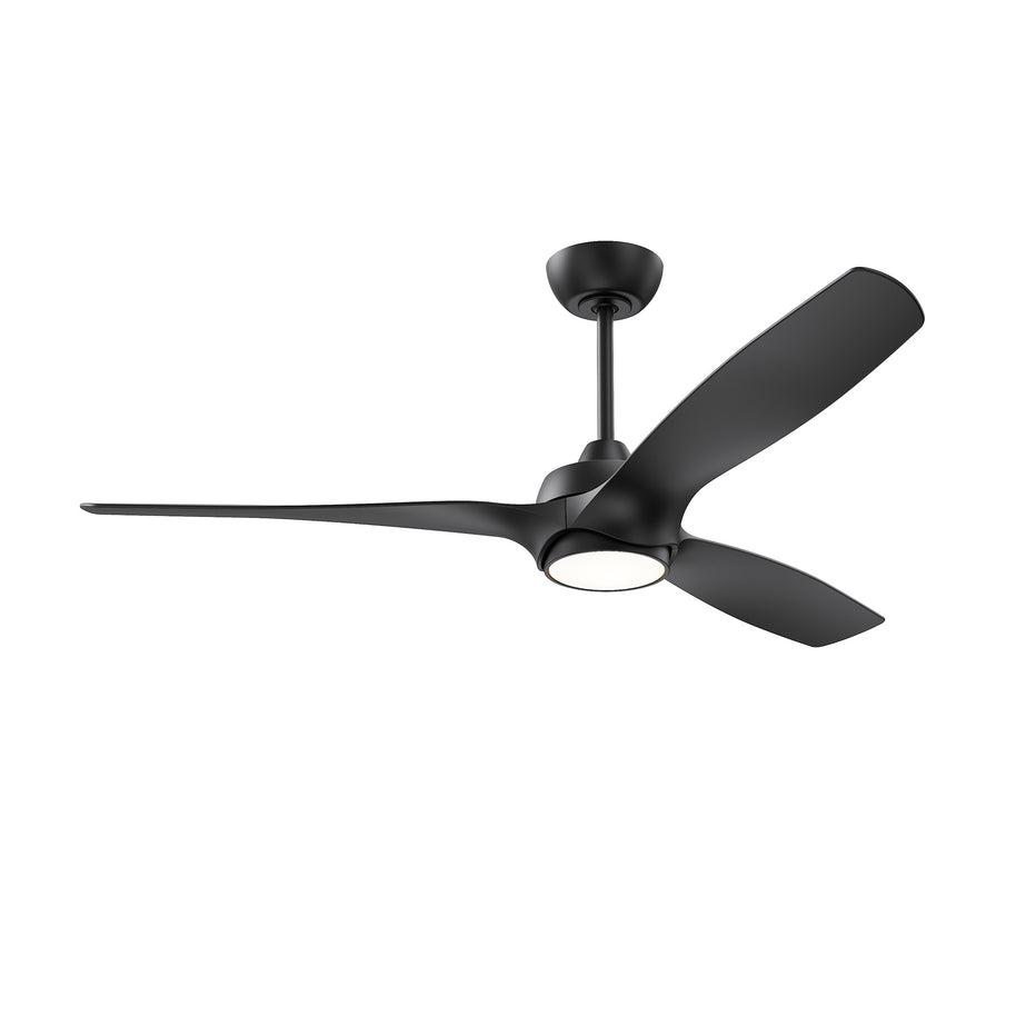 AQUILO Ventilateur 3 pales avec éclairage DEL contrôle inclus 52'' L AC41252