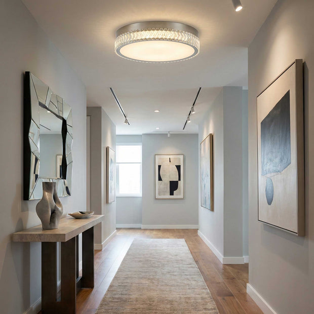 CHEVRON Plafonnier cristal 20''D AC5058BN