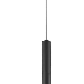 TERRA Luminaire suspendu noir et verre clair 4 3/4''D AC6850BK
