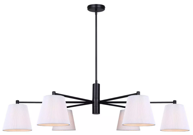 ASPEN luminaire suspendu extensible 35'' à 56'' ICH120106BK
