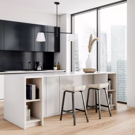 ASPEN luminaire suspendu extensible 35'' à 56'' IPL1201A02BK