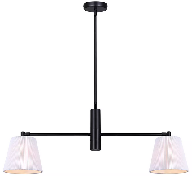 ASPEN luminaire suspendu extensible 35'' à 56'' IPL1201A02BK