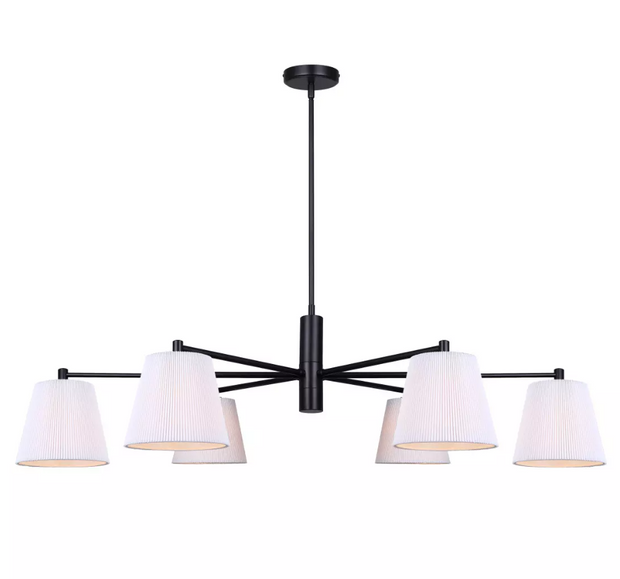 ASPEN luminaire suspendu extensible 35'' à 56'' ICH120106BK