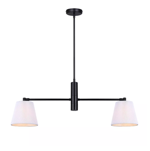 ASPEN luminaire suspendu extensible 35'' à 56'' IPL1201A02BK