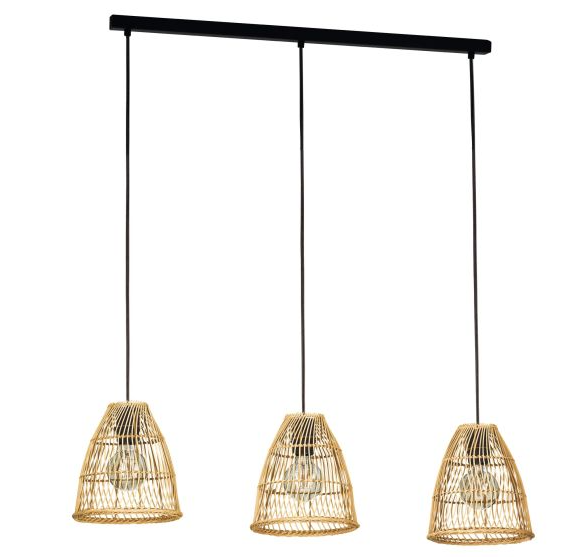 AYESGARTH luminaire suspendu bois 35 7/8'' 43867A | Luminaire Plus.ca