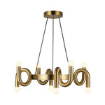 SADIE Luminaire Suspension 23" Noir et doré CH420823