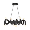 SADIE Luminaire Suspension 23" Noir et doré CH420823
