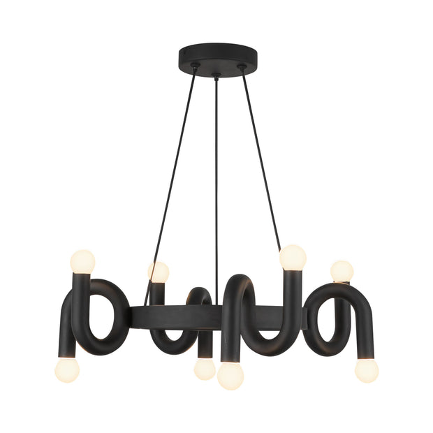 SADIE Luminaire Suspension 23" Noir et doré CH420823