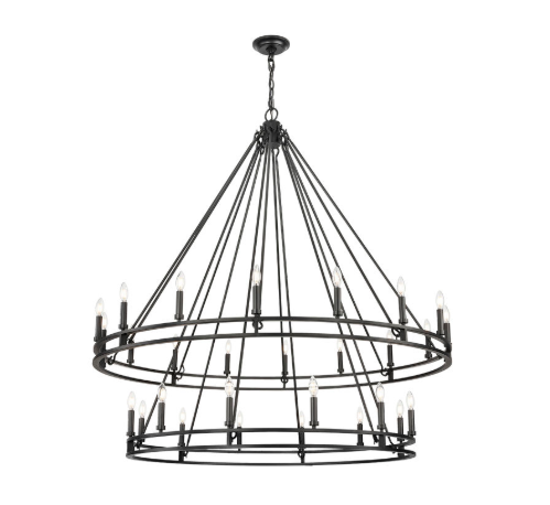 DENNISON luminaire suspendu noir 48