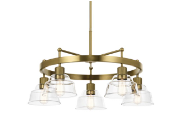 EASTMONT luminaire suspendu rond 5 globes 52403 | Luminaire Plus.ca