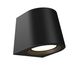 SHIELD Luminaire mural extérieur DEL fini noir avec photocellule 7'' L DSWC07-CC-V-BK