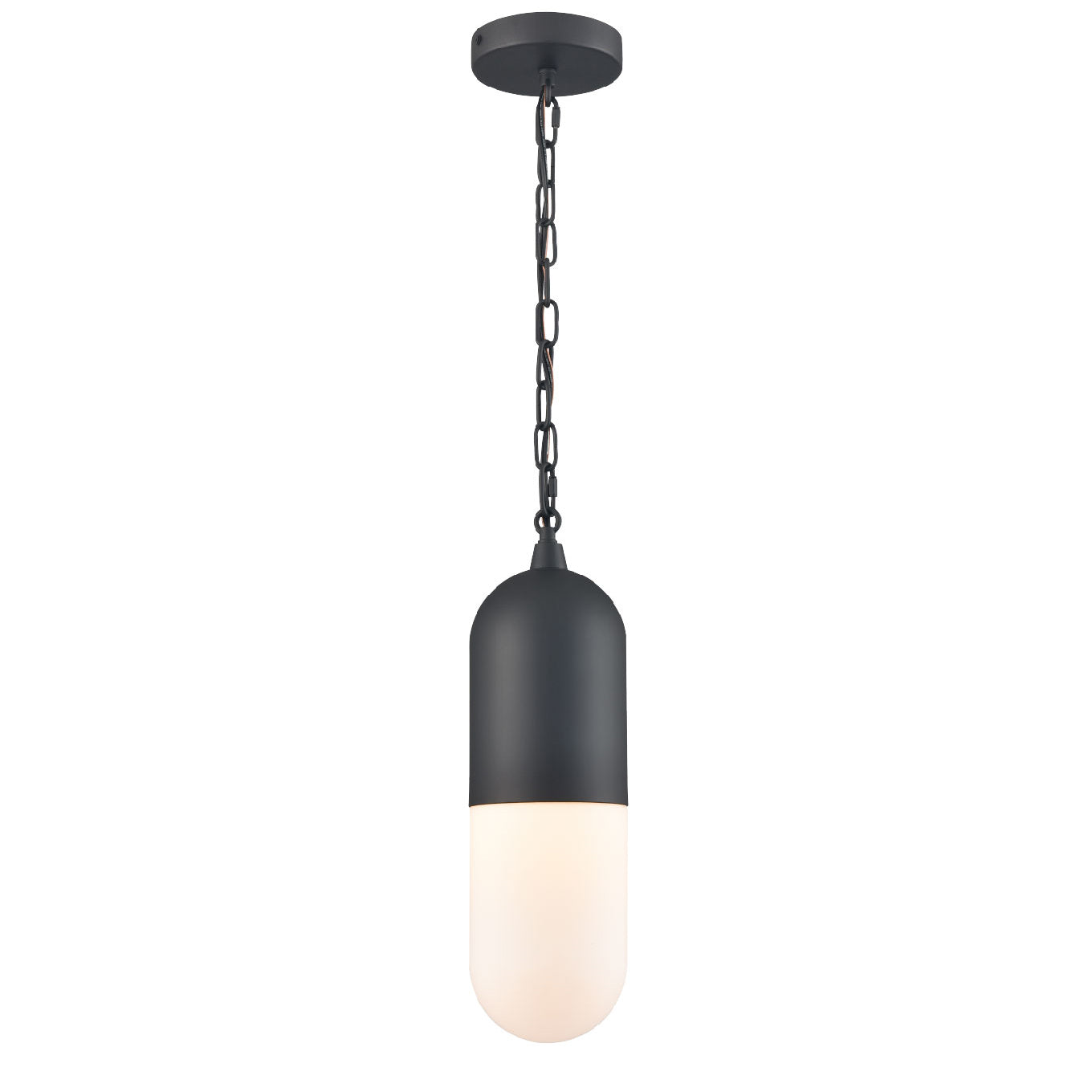 CAPSULE luminaire extérieur suspendu noir DVP13775BK-OP | Luminaire Plus.ca