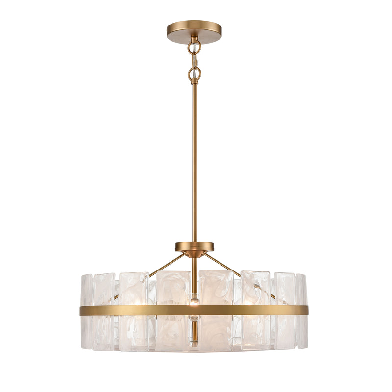 LUNA luminaire suspendu 20"D noir ou doré DVP5206