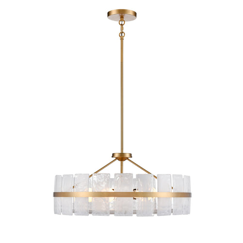LUNA luminaire suspendu 24"D noir ou doré DVP5208