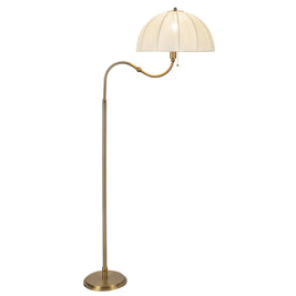 CROSBY Lampe de plancher et abat-jour en tissu blanc 30'' L FL661068