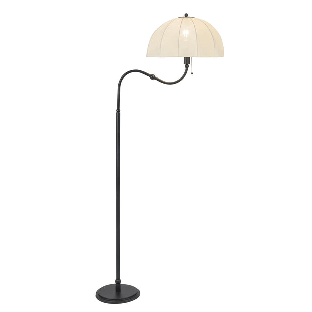 CROSBY Lampe de plancher et abat-jour en tissu blanc 30'' L FL661068