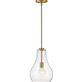 FRANKIE luminaire suspendu doré et verre clair 83117LCB | Luminaire Plus.ca