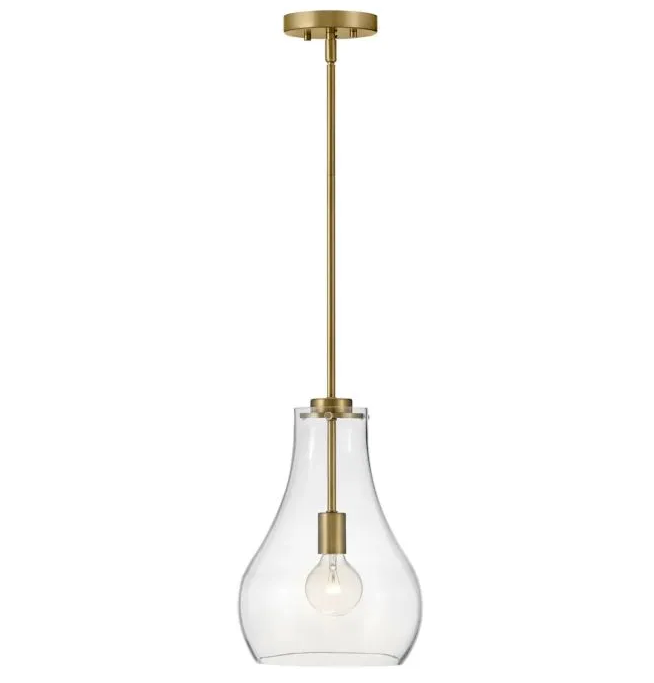 FRANKIE luminaire suspendu doré et verre clair 83117LCB | Luminaire Plus.ca