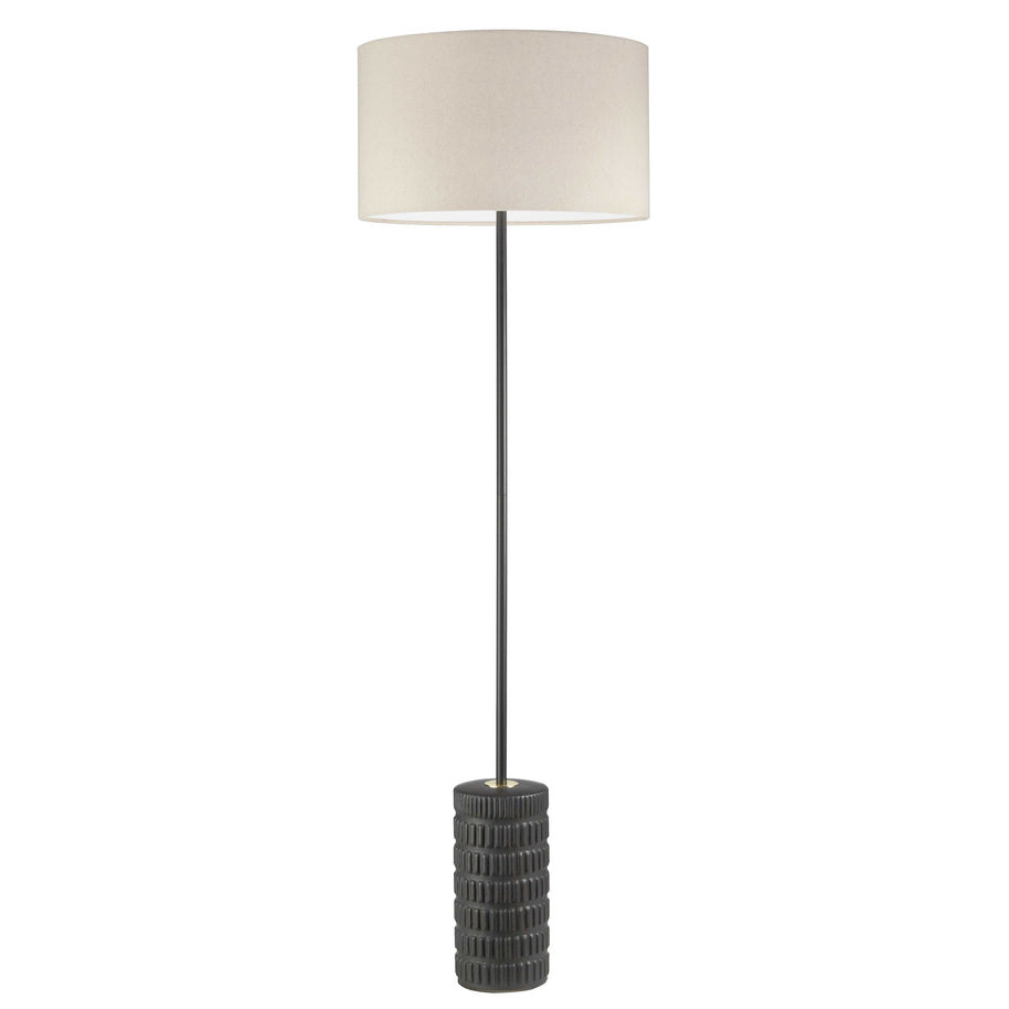 FELICITY lampe de plancher 55" noir et beige | Luminaire Plus.ca