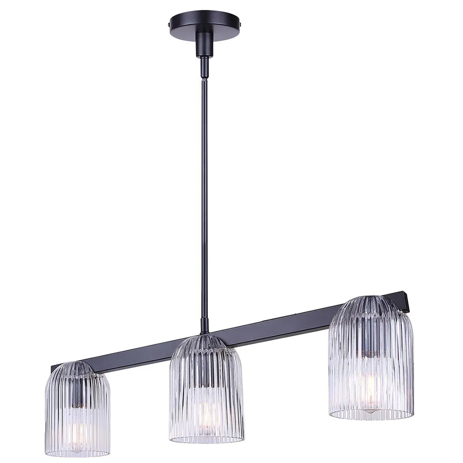 RENZO luminaire suspendu 28"L ICH1243A03BK
