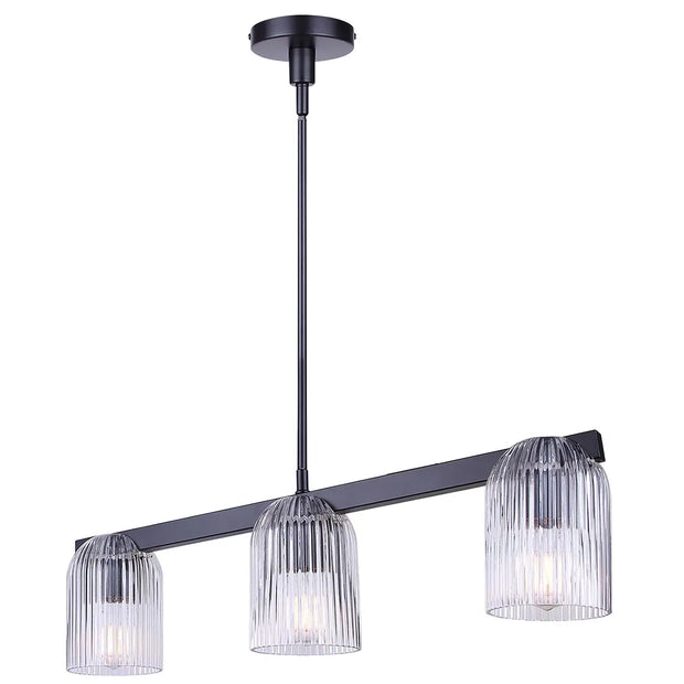 RENZO luminaire suspendu 28"L ICH1243A03BK