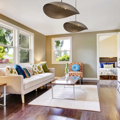 MAVERICK Luminaire Suspension métal laiton antique IPL1182