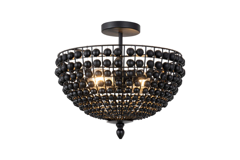 BURKLEY Luminaire Plafonnier noir 16" ISF1185A02BK16
