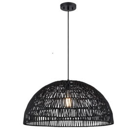 LAC DU BONNET luminaire suspendu ROTIN 17 3/4'' | Luminaire Plus.ca