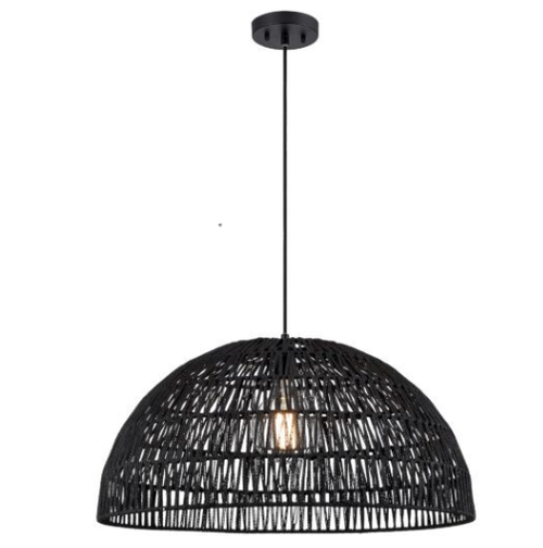 LAC DU BONNET luminaire suspendu ROTIN 25 3/4''