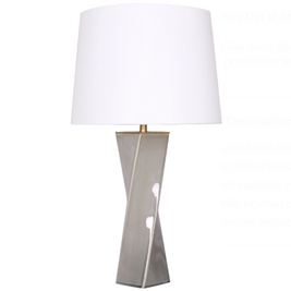 SPLENDOR lampe de table 28''H grise LL2028