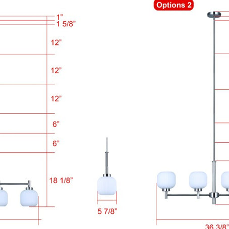 MALLORY luminaire suspendu 36'' ICH1200A04BN
