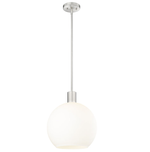 MARGO luminaire verre rond opale blanc 13 3/4'' | Luminaire Plus.ca