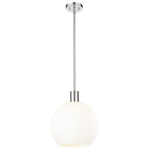 MARGO luminaire suspendu verre rond opale blanc 13 3/4''