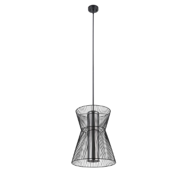 MASETA luminaire noir et verre fumé 16''D 205841A | Luminaire Plus.ca