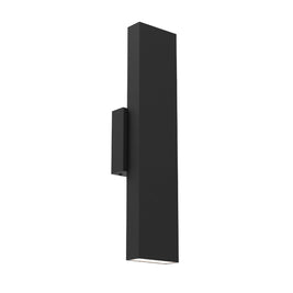 PINPOINT Luminaire mural extérieur DEL fini noir 18'' H MSLWALL-CC-BK