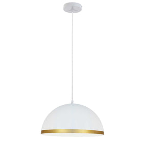 OFELIA Luminaire suspendu blanc et doré 16