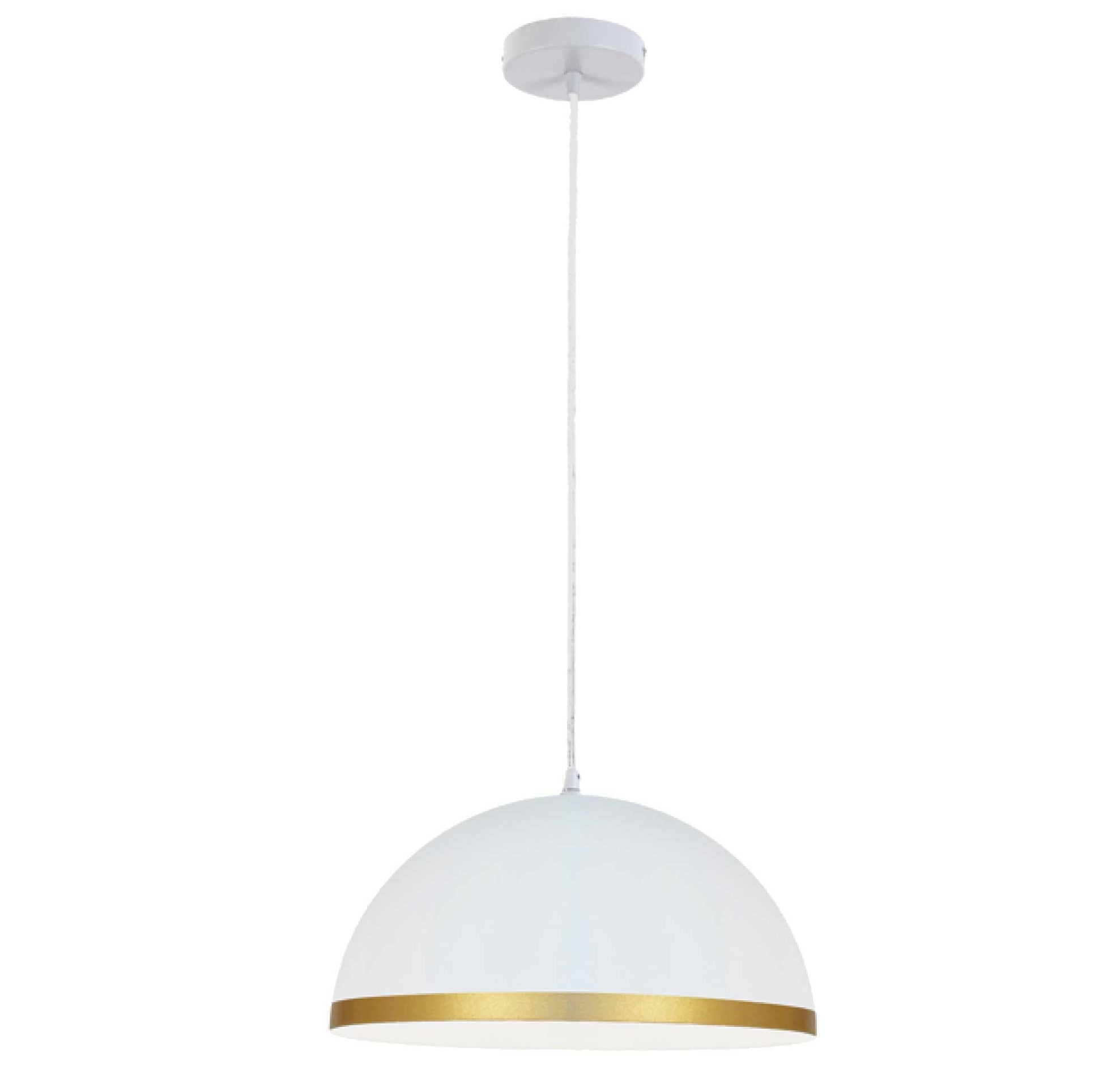 OFELIA Luminaire suspendu blanc et doré 16