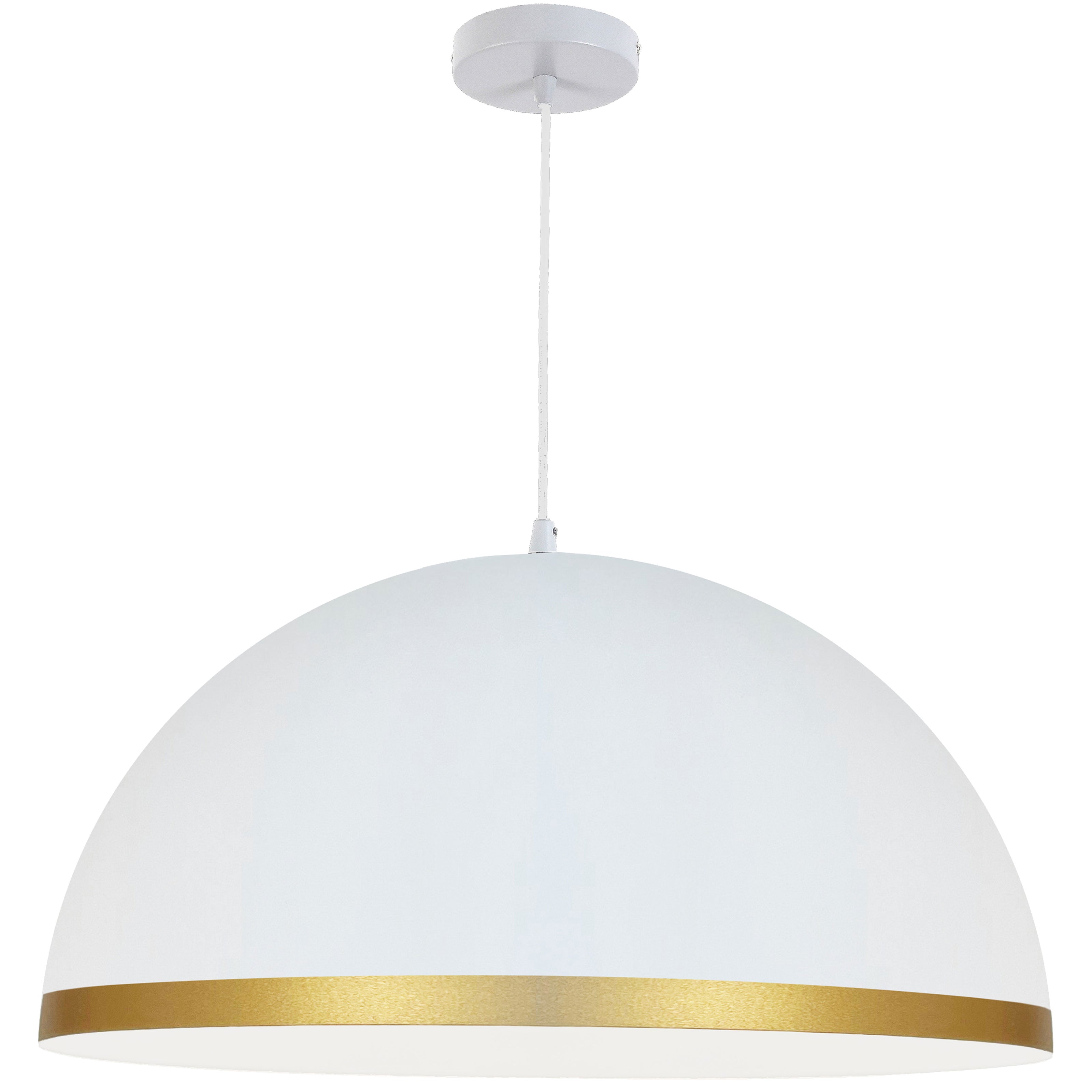 OFELIA Luminaire suspendu blanc et doré 16