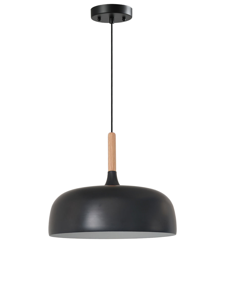 Luminaire suspendu fini noir ou blanc mat 18,9''D P473-19