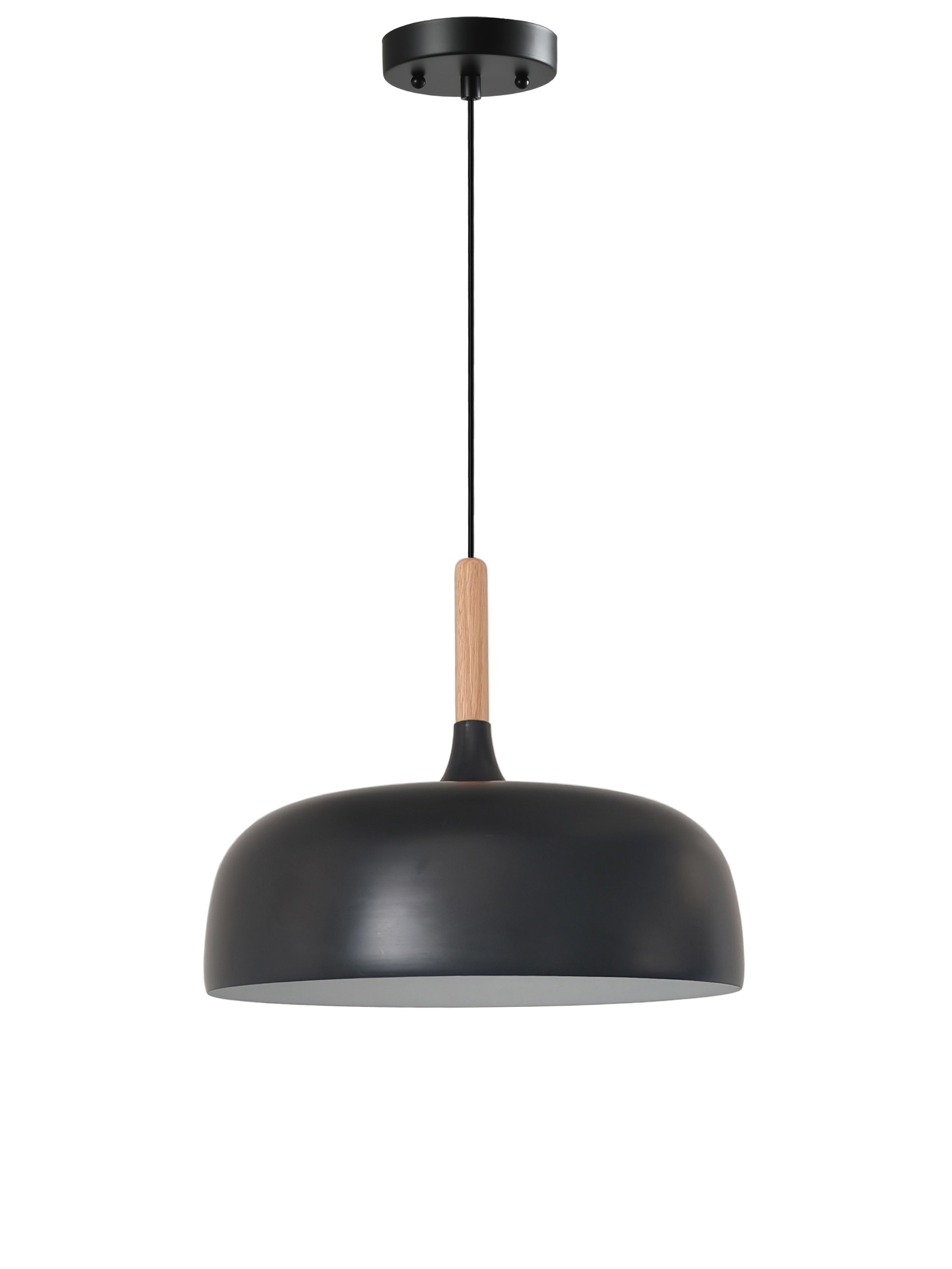 Luminaire suspendu fini noir ou blanc mat 18,9''D P473-19