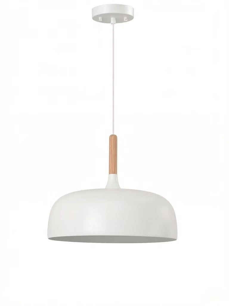 Luminaire suspendu fini noir ou blanc mat 18,9''D P473-19