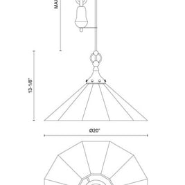 ELLEN luminaire suspendu 20