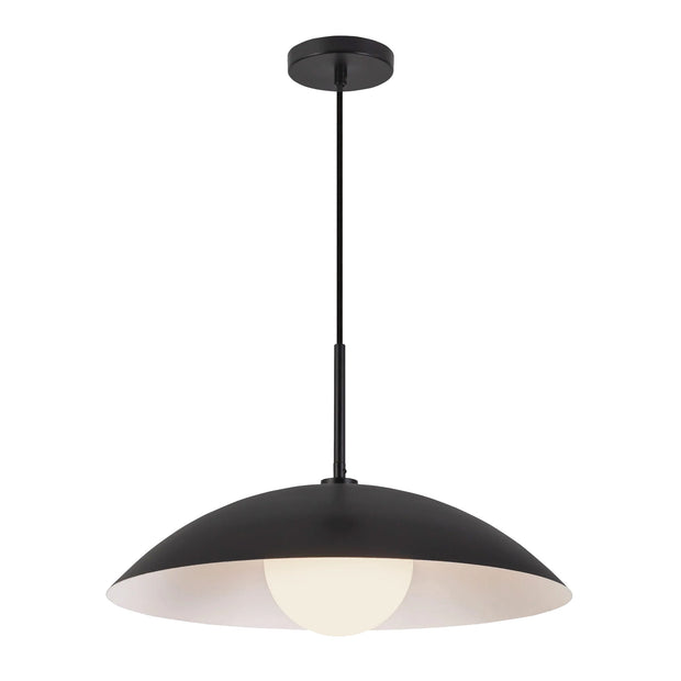 REGENT Luminaire suspendu fini noir  19'' D PD56019