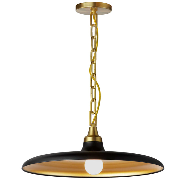 QUENTIN luminaire suspendu noir ou doré QTN-181P | Luminaire Plus.ca