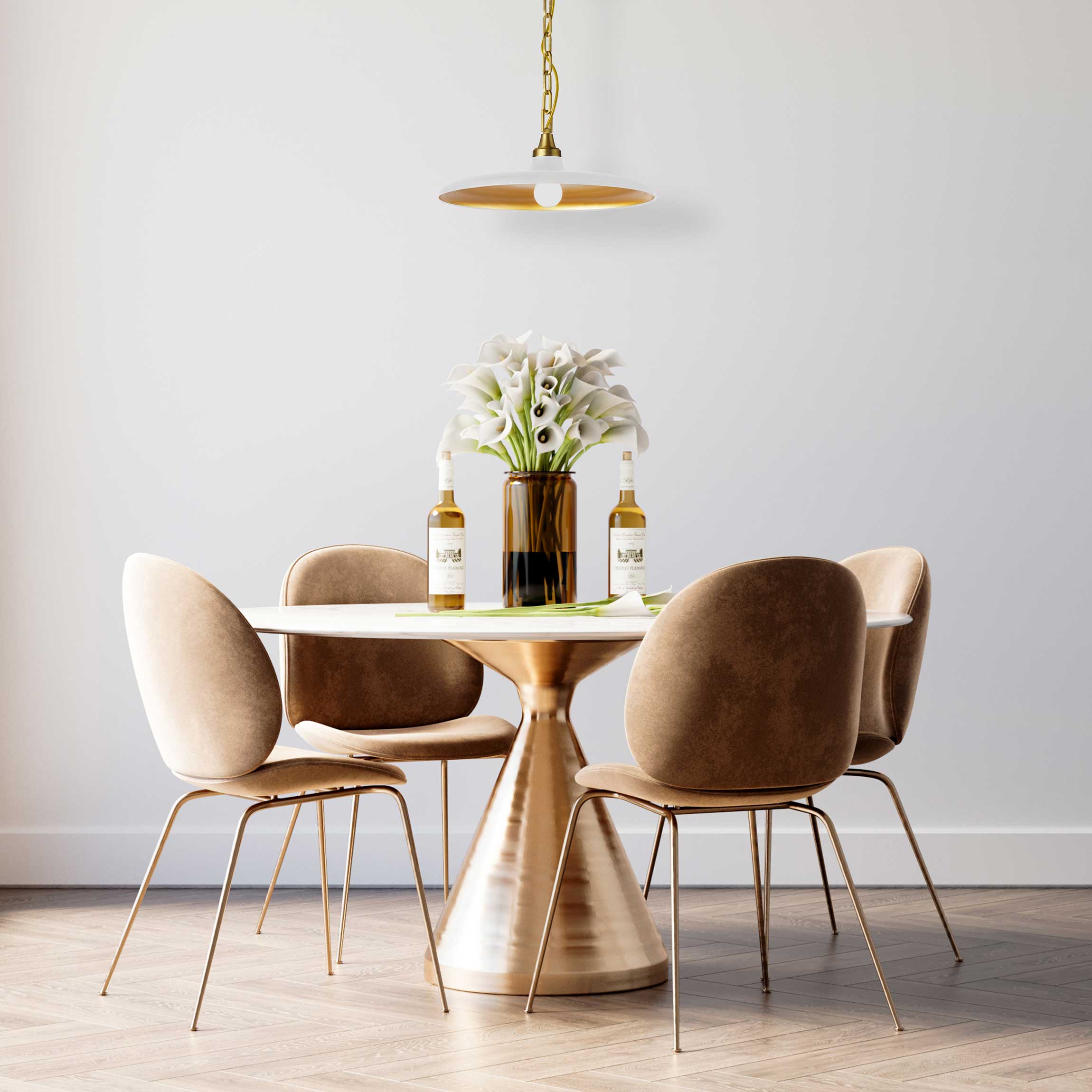 QUENTIN luminaire suspendu noir ou doré QTN-181P | Luminaire Plus.ca