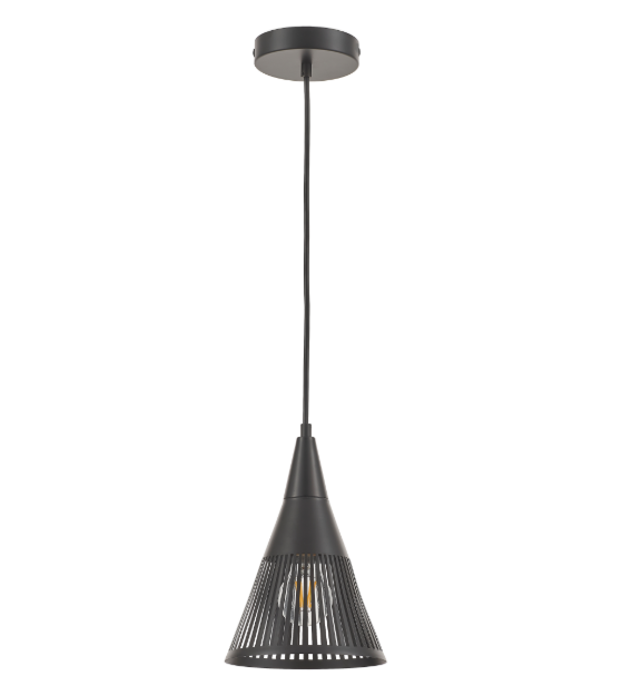 REBECCA luminaire suspendu noir REB-71P-MB