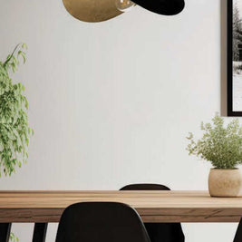 SACEDA luminaire suspension Noir/feuille d'or | Luminaire Plus.ca