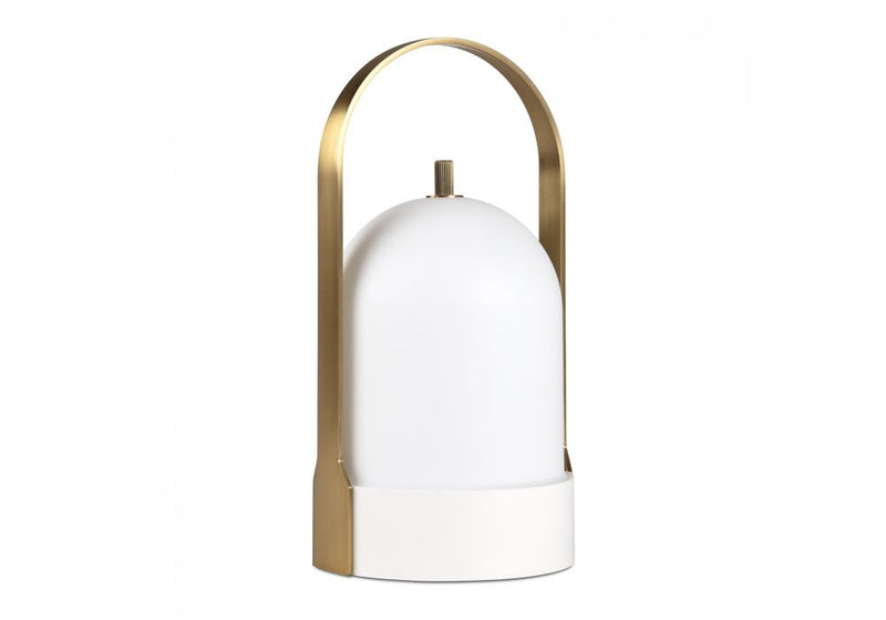 DAWN lampe de table extérieur blanc et doré T141021-Classic white