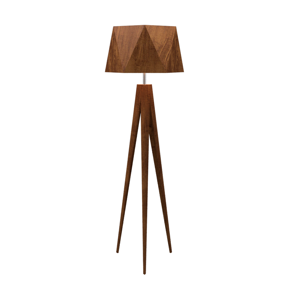 TRIPOD FACETED lampe de plancher 67''H 3034
