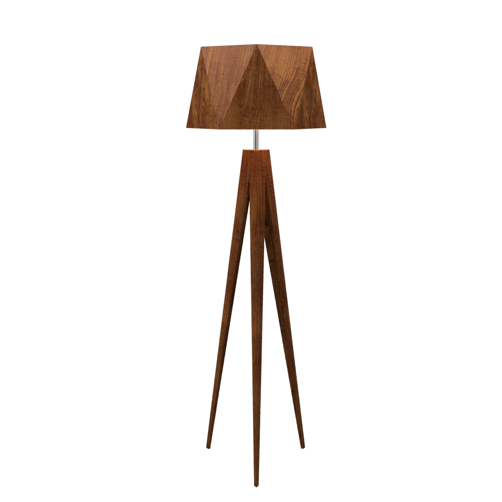 TRIPOD FACETED lampe de plancher 67''H 3034